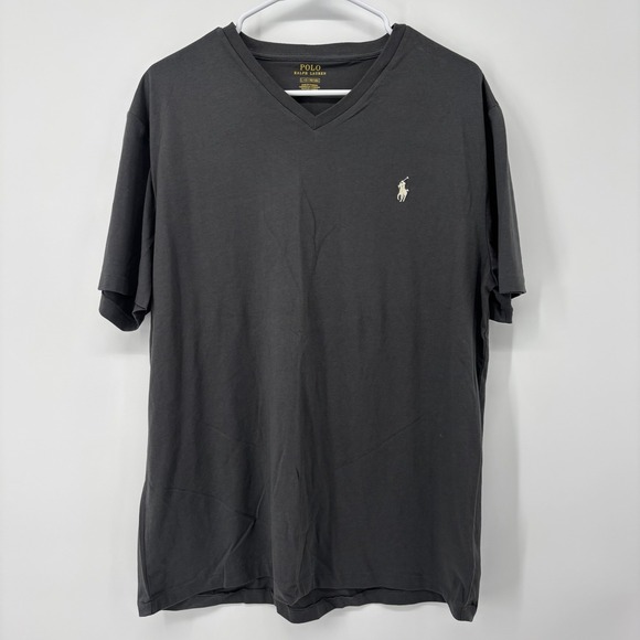 Ralph Lauren Other - Polo Ralph Lauren Gray V Neck T Shirt Short Sleeve Men's Large Pony Logo